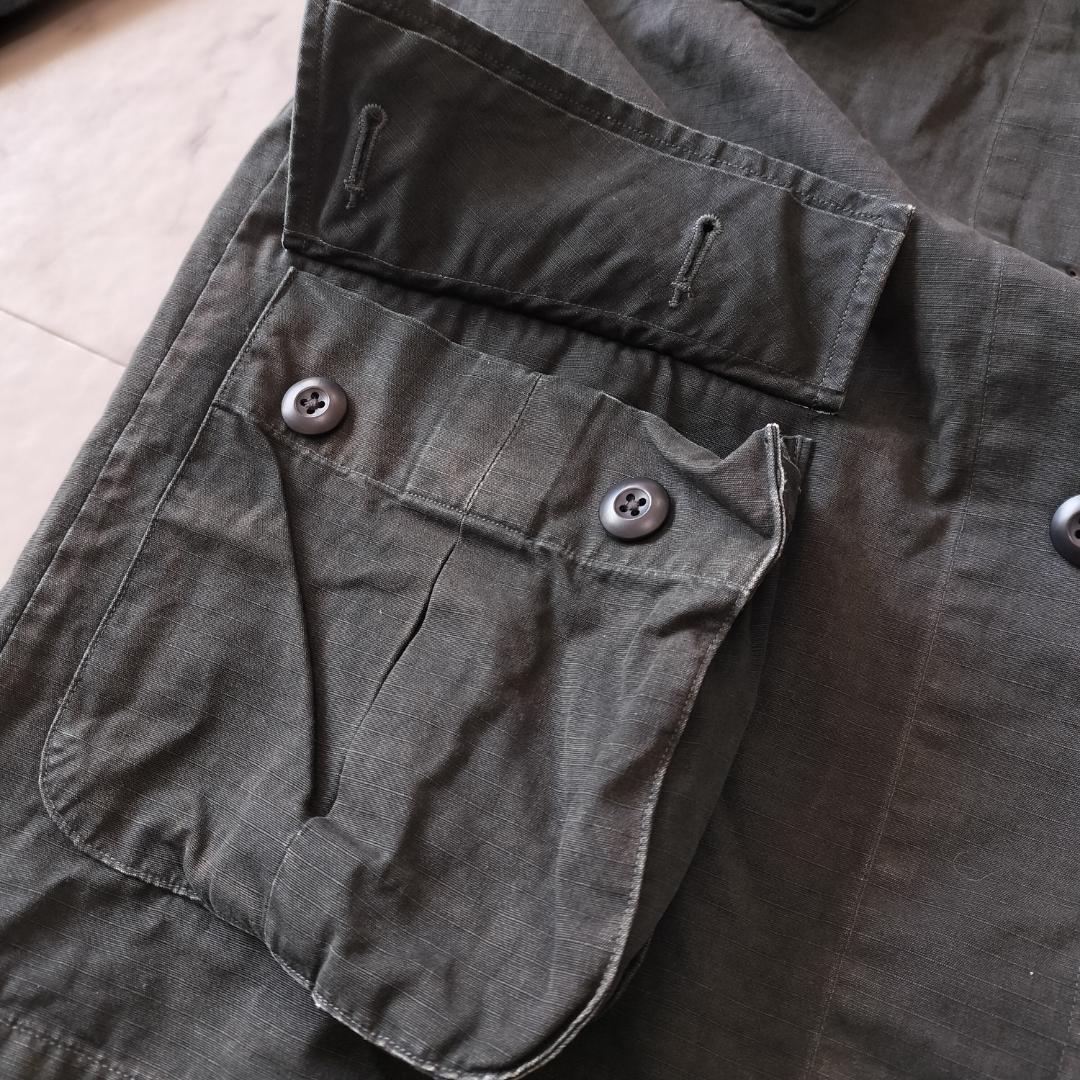 RRL ブラックファティーグフィールドジャケット M ガーメントダイ フェード