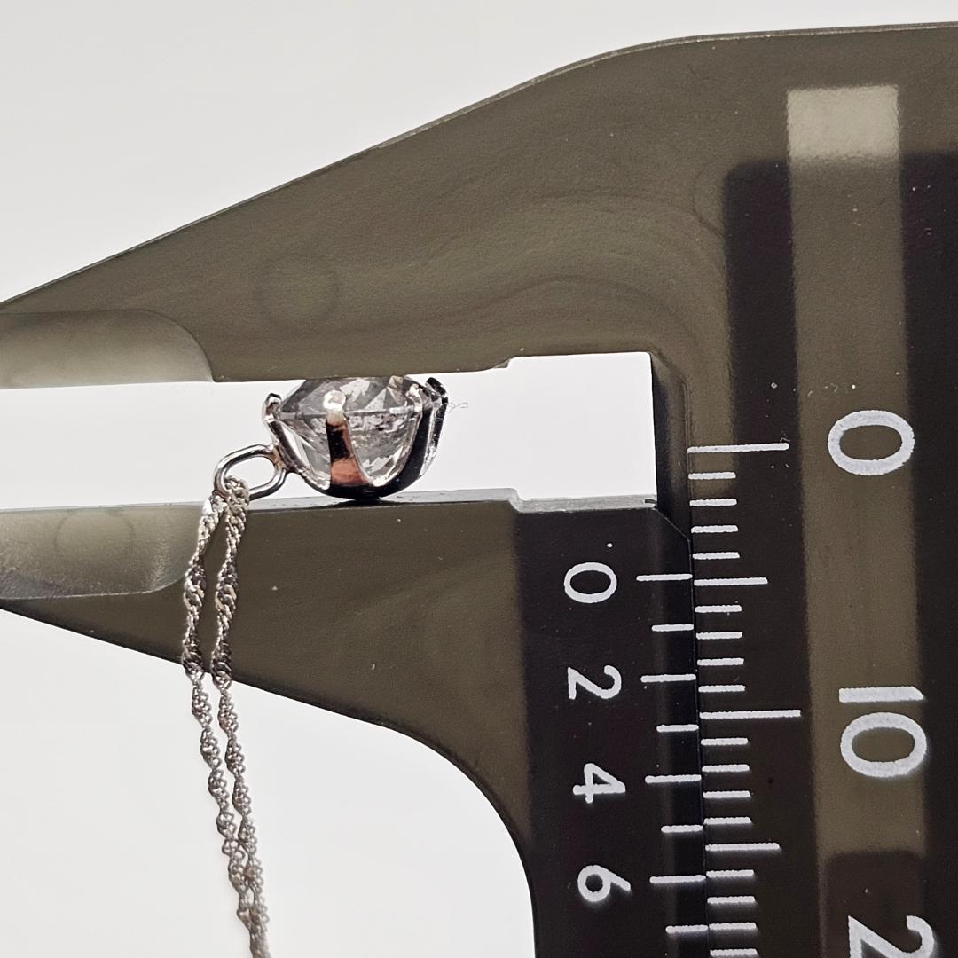 大粒 1.3ct 天然ダイヤモンド ネックレス Pt900 1粒ダイヤ