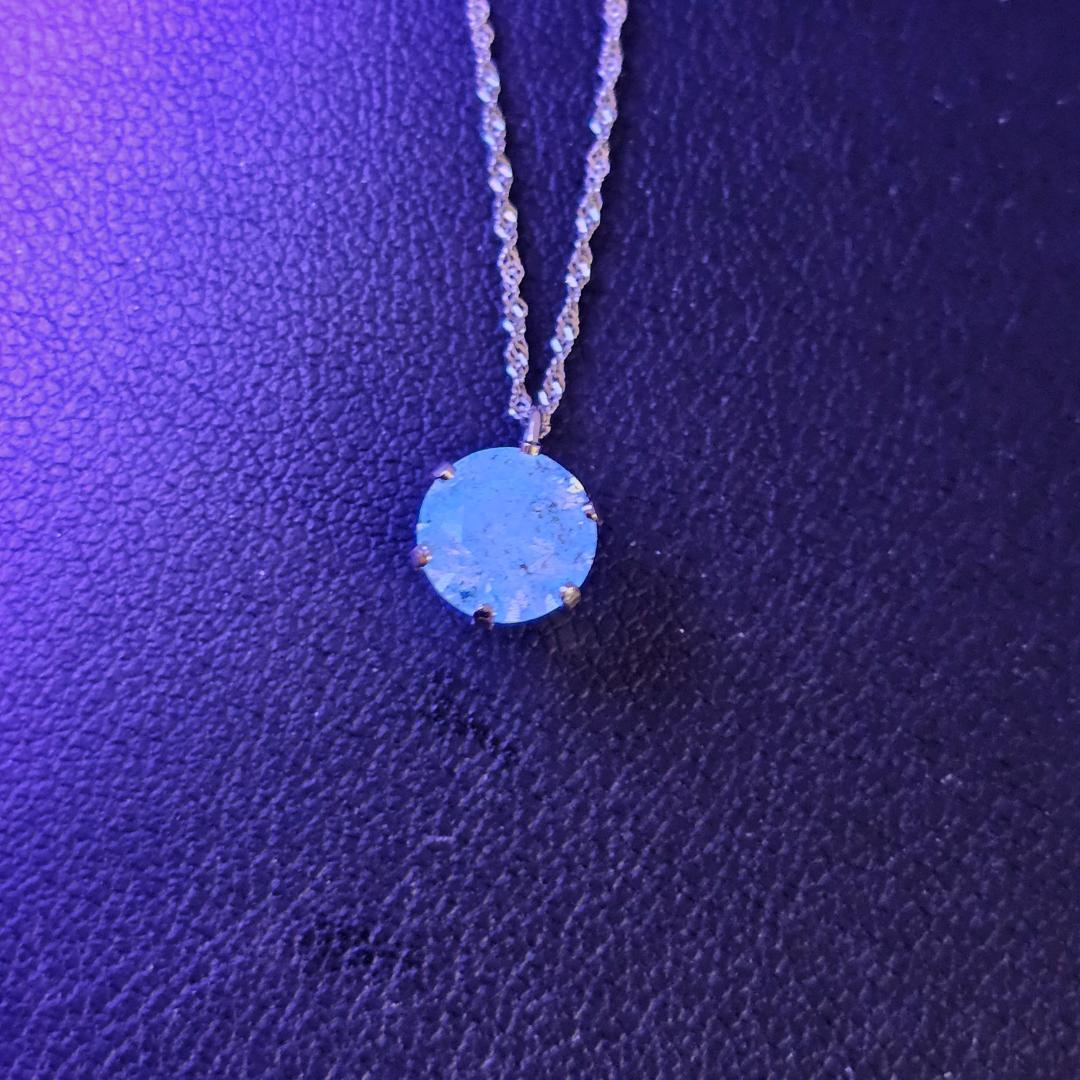 大粒 1.3ct 天然ダイヤモンド ネックレス Pt900 1粒ダイヤ