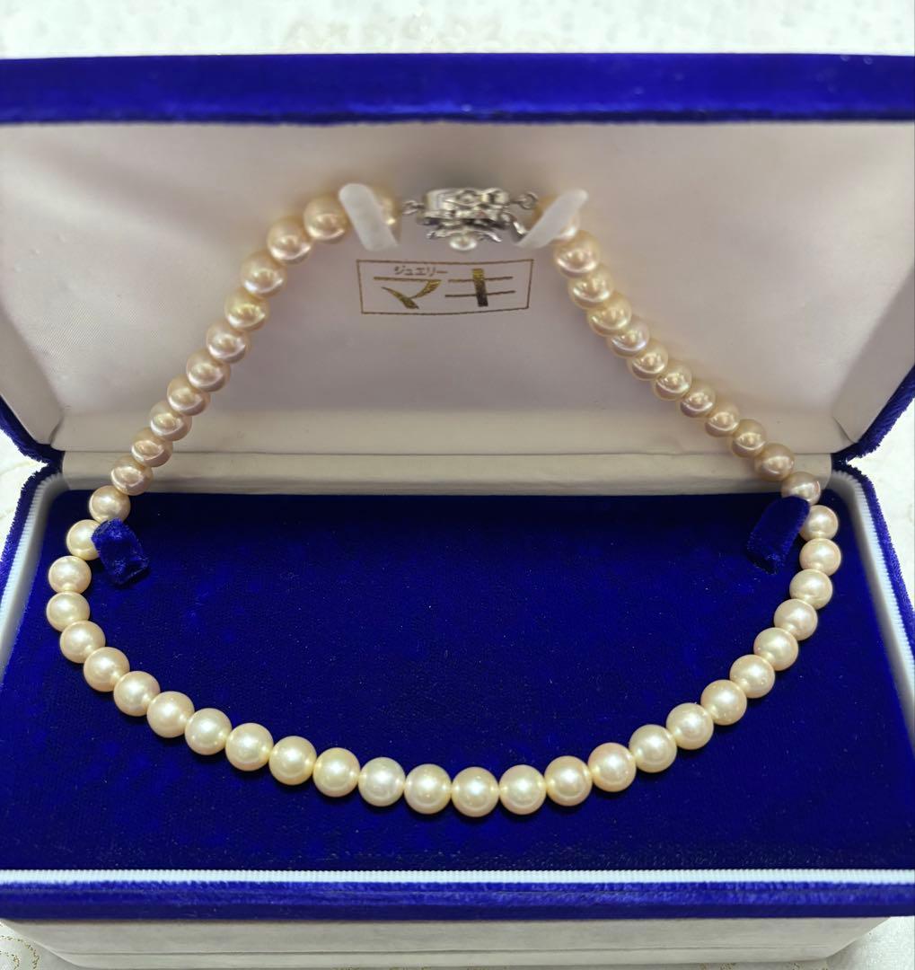 真*喜様 ジュエリーマキ ✧ パールネックレス /41cm / 8mm