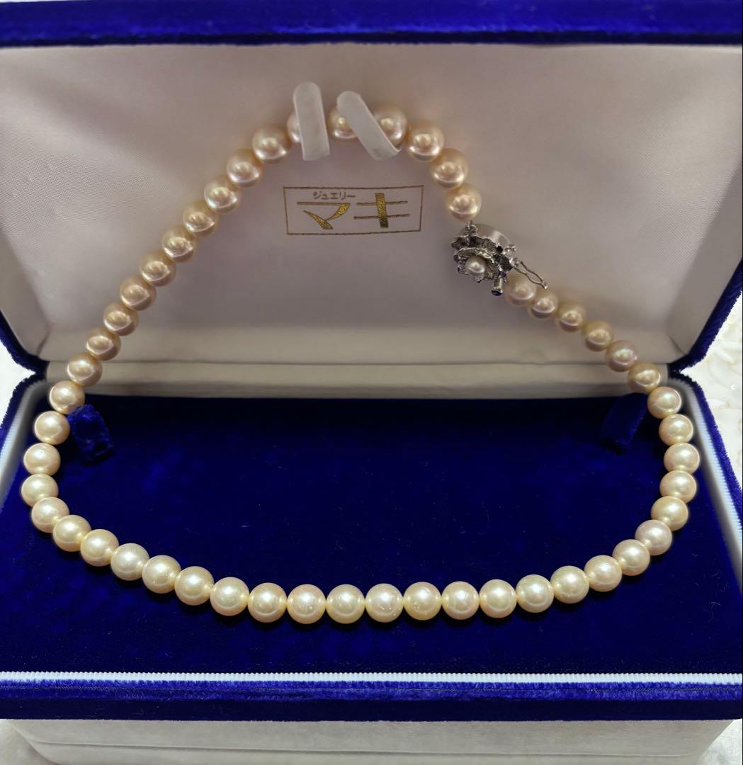 真*喜様 ジュエリーマキ ✧ パールネックレス /41cm / 8mm