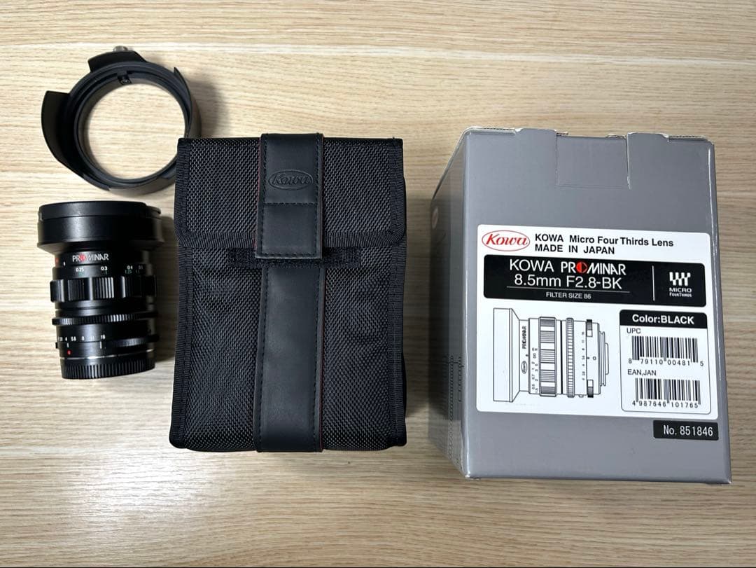 【室内使用のみ】KOWA PROMINAR 8.5mm F2.8 ブラック