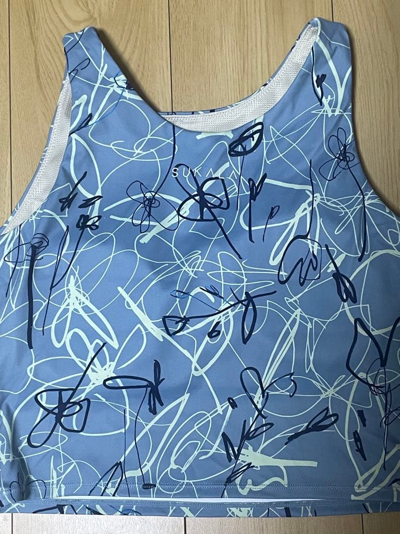 ひまわり sukalaリボンフラワープリント ブラトップ☆Tシャツ