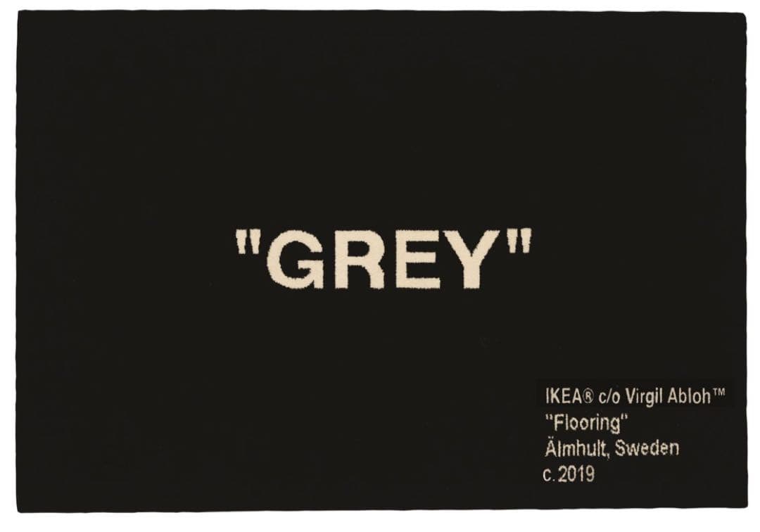 IKEA GREY ラグ Virgil Abloh デザイン 2019