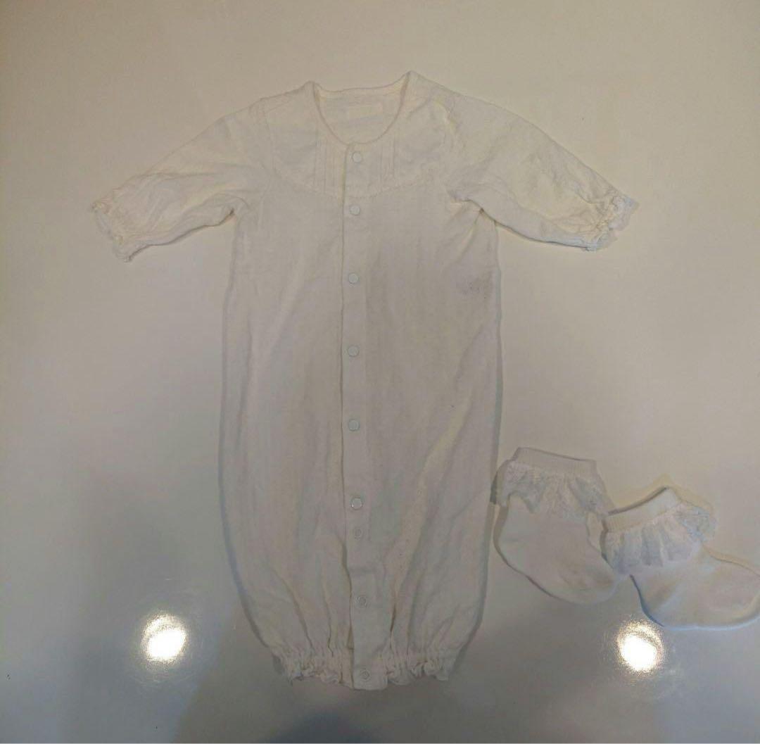 総額7万円5点セット ミキハウス セレモニードレス+スタイ+シューズ +ソックス