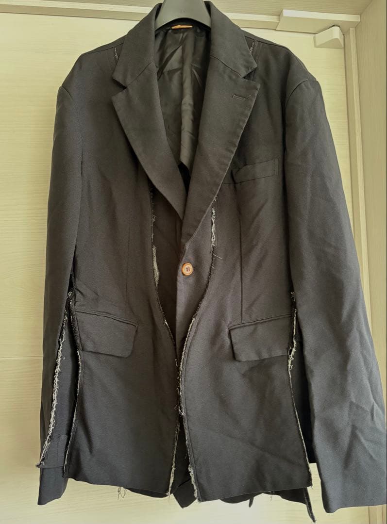 コムデギャルソンオムプリュス ポリ縮絨テーラードジャケット