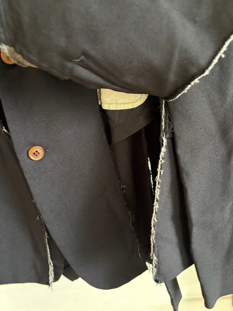 コムデギャルソンオムプリュス ポリ縮絨テーラードジャケット