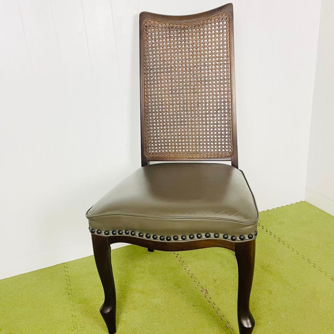 maruni マルニ ダイニングチェア ベルサイユ猫脚 籐 ハイバック③/④