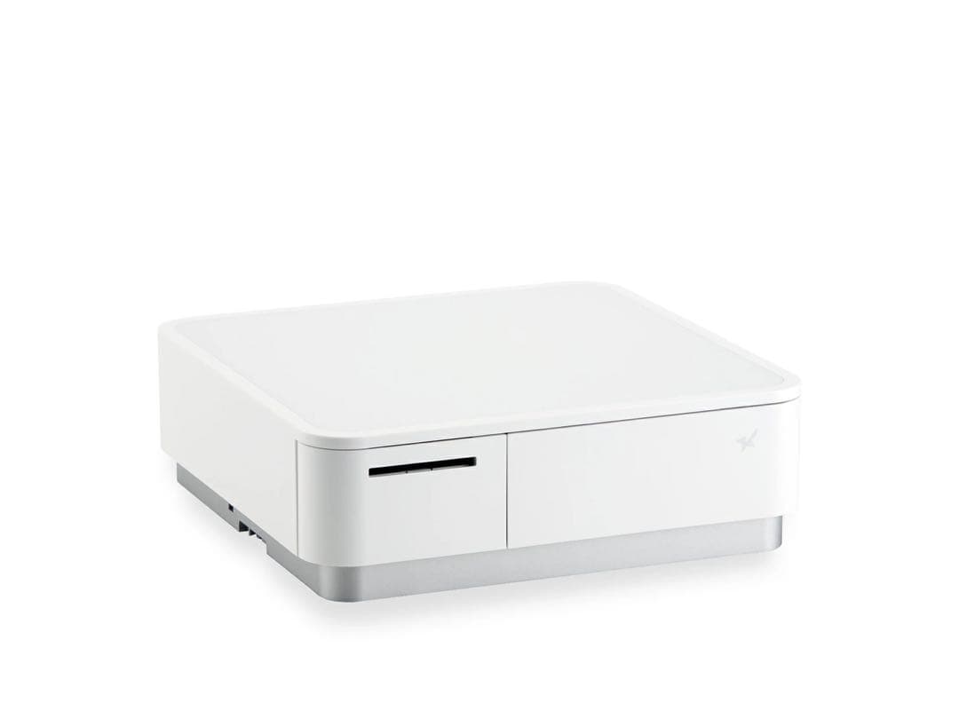 【新品未使用】スター精密mPOPプリンタ内蔵キャッシュドロア　ロール紙20個付き