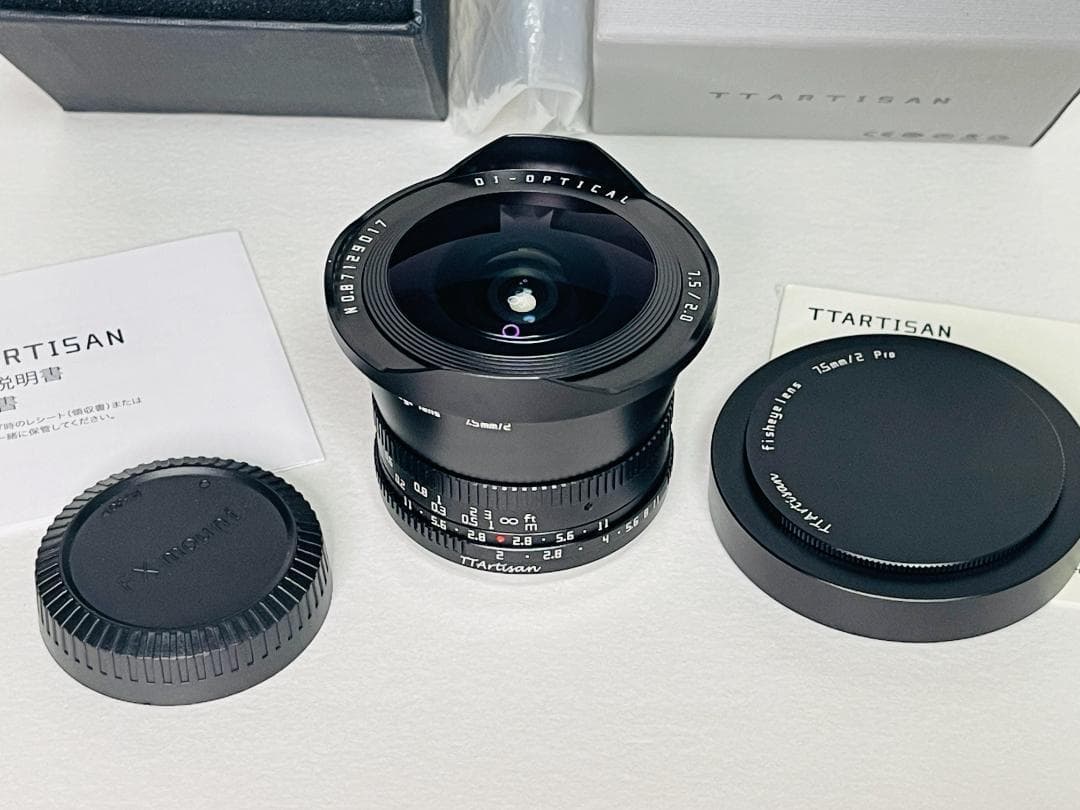 【新同品】 銘匠光学 TTArtisan 7.5mm f2 Fuji Xマウント