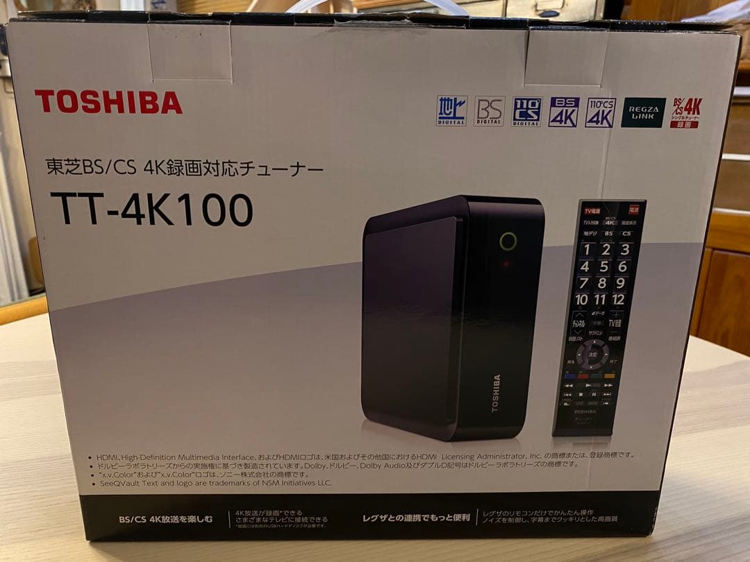 TOSHIBA TT-4K100 BS/CS 4K録画対応チューナー