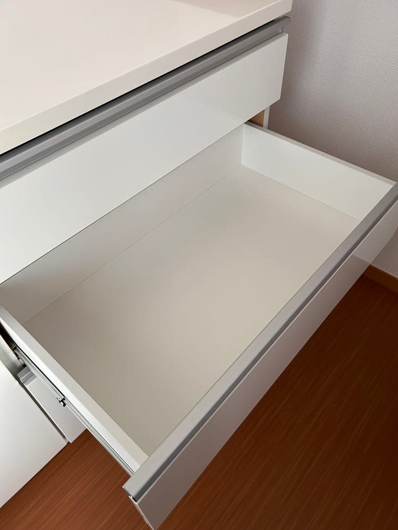 【断捨離中！様】ホワイトキッチンカウンター 4引き出し１扉