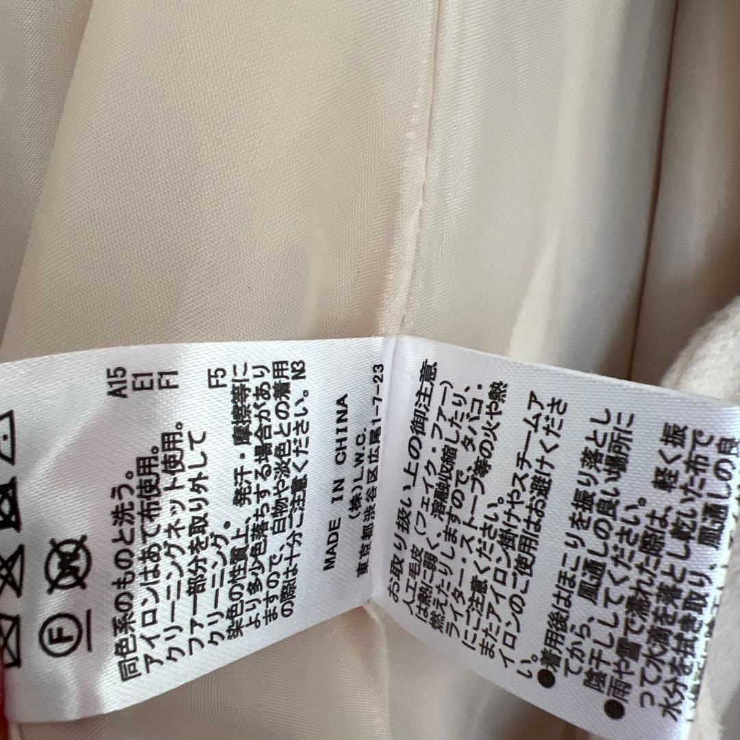 109  PARTY フードファーケープコート定価¥35,200