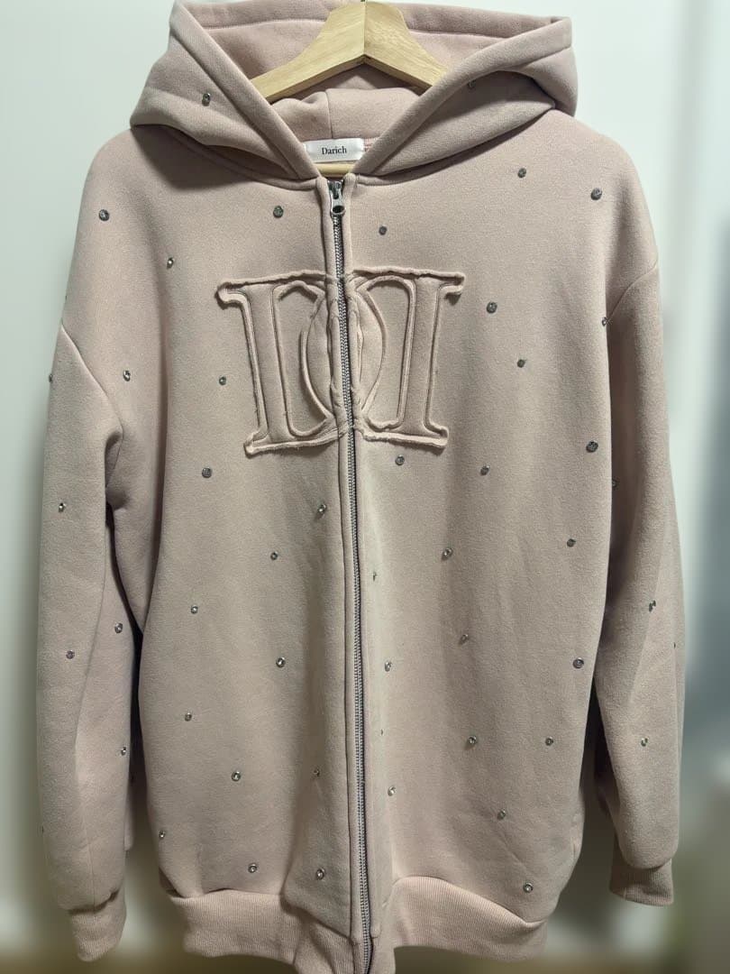 Darich DDロゴビジュージップパーカー (ピンク)