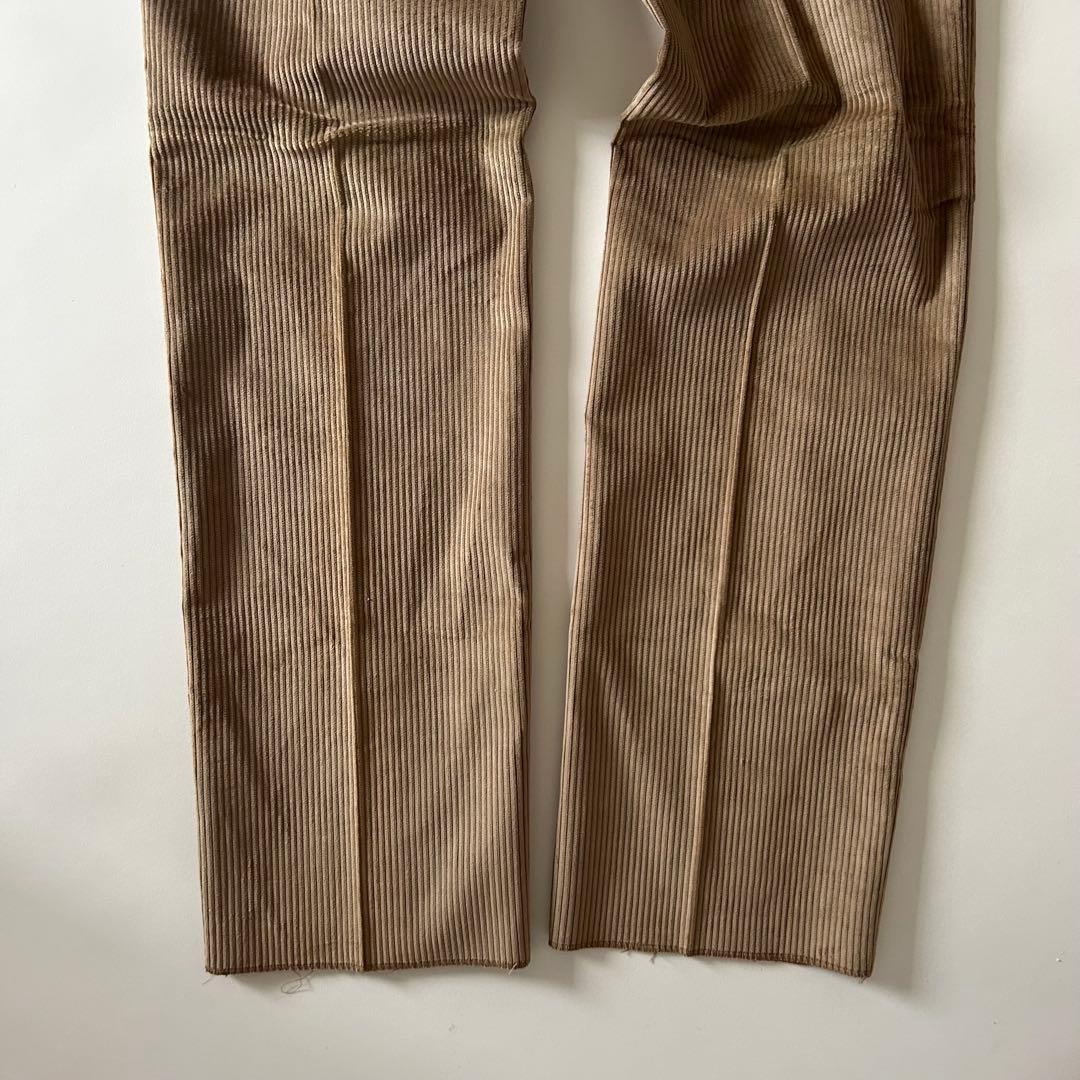 80s イタリア製 コーデュロイスラックス デッドストック 太畝 ユーロ古着