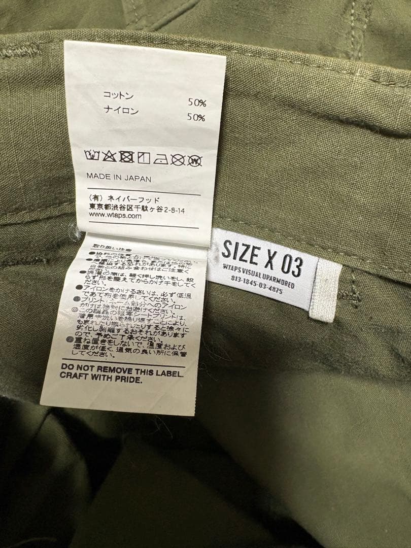 wtaps カーゴパンツ 03 L オーブドラブ