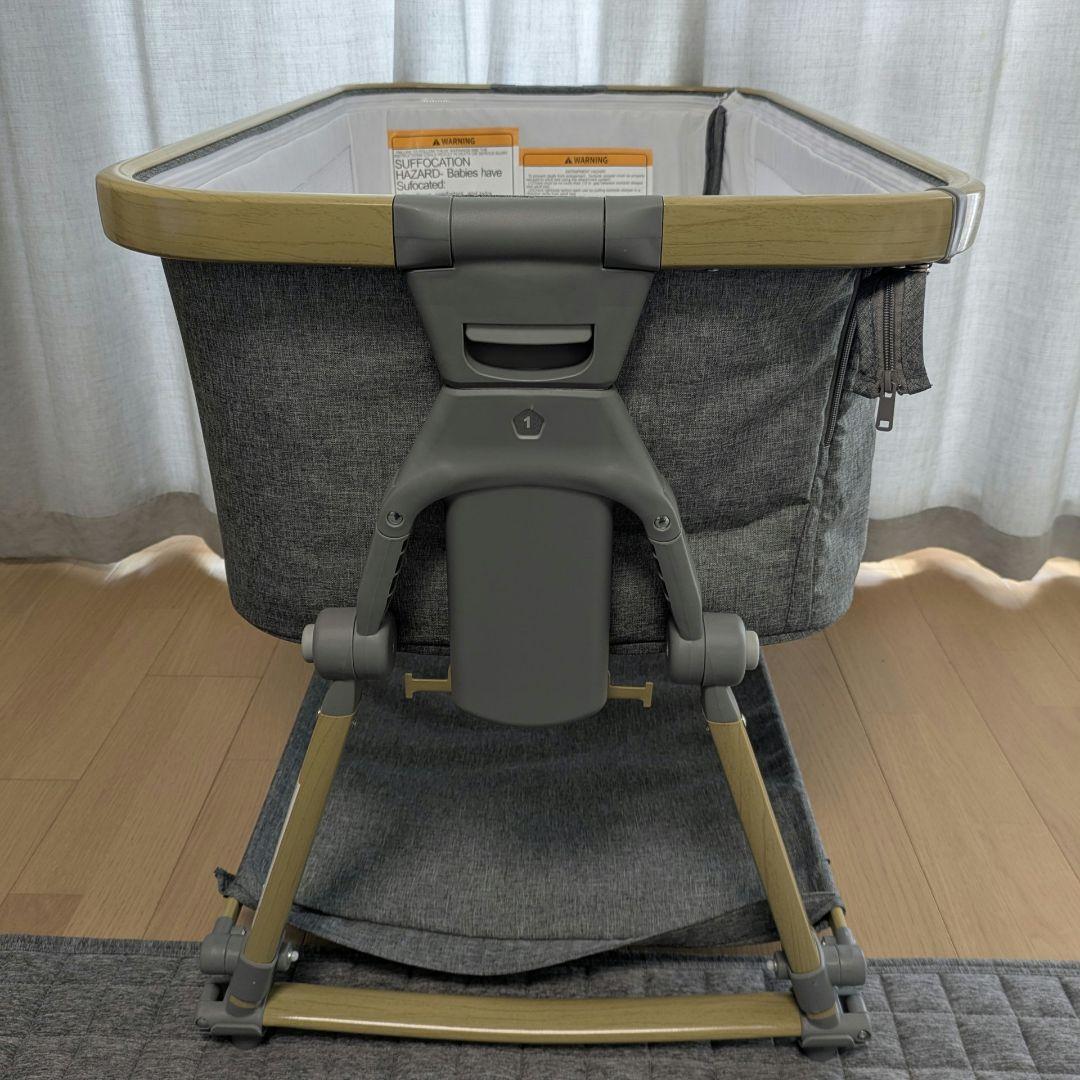 【極美品】Dulumer 3IN1 ベビーベッド グレー + ベージュ