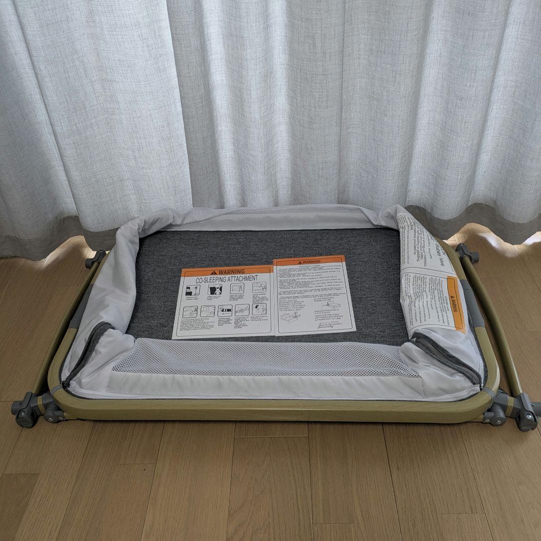 【極美品】Dulumer 3IN1 ベビーベッド グレー + ベージュ