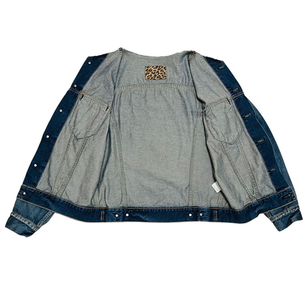 美品✨　Whim Gazette ノーカラー デニムGジャン　ジャケット