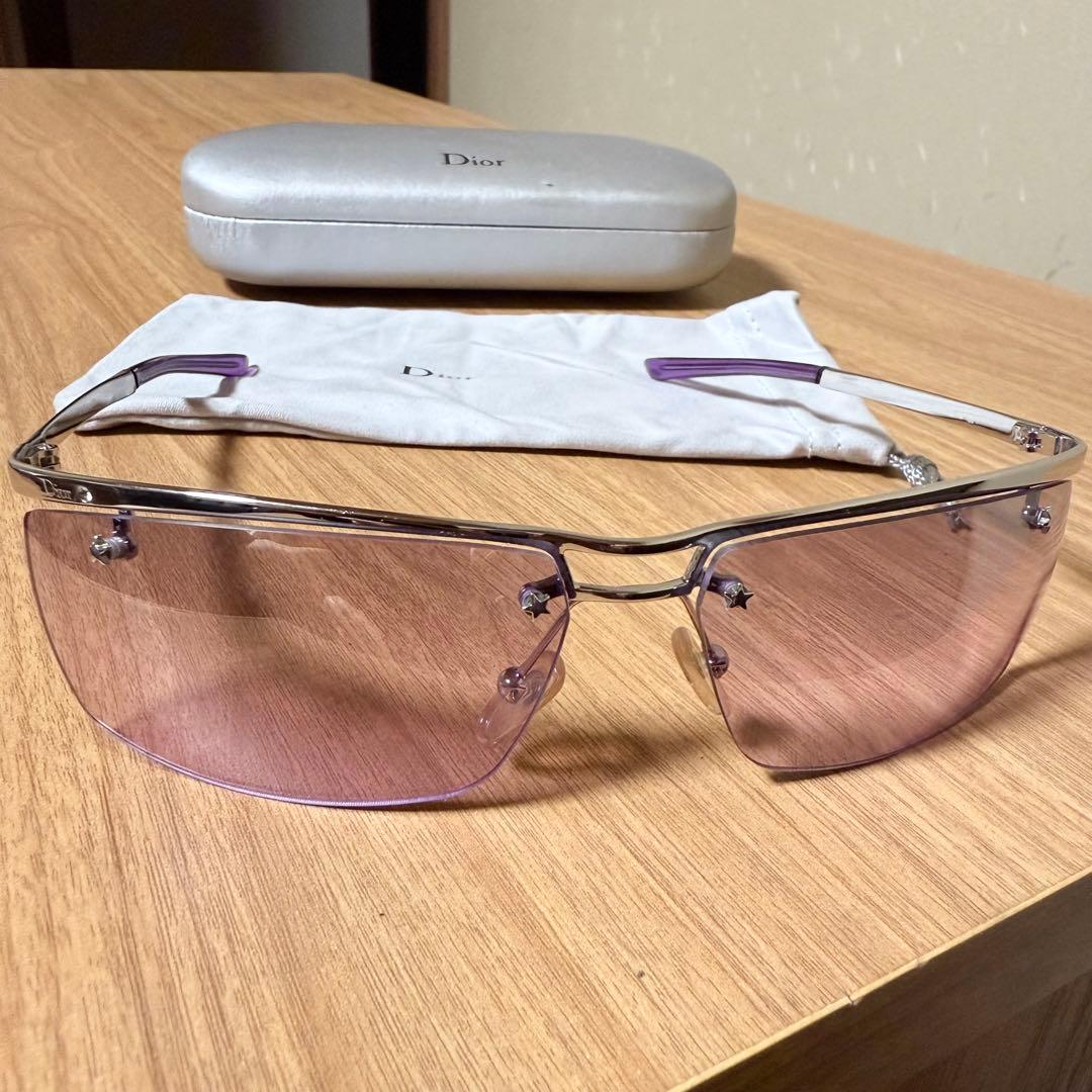 【未使用•長期保管】 Dior サングラス パープル 星vintage