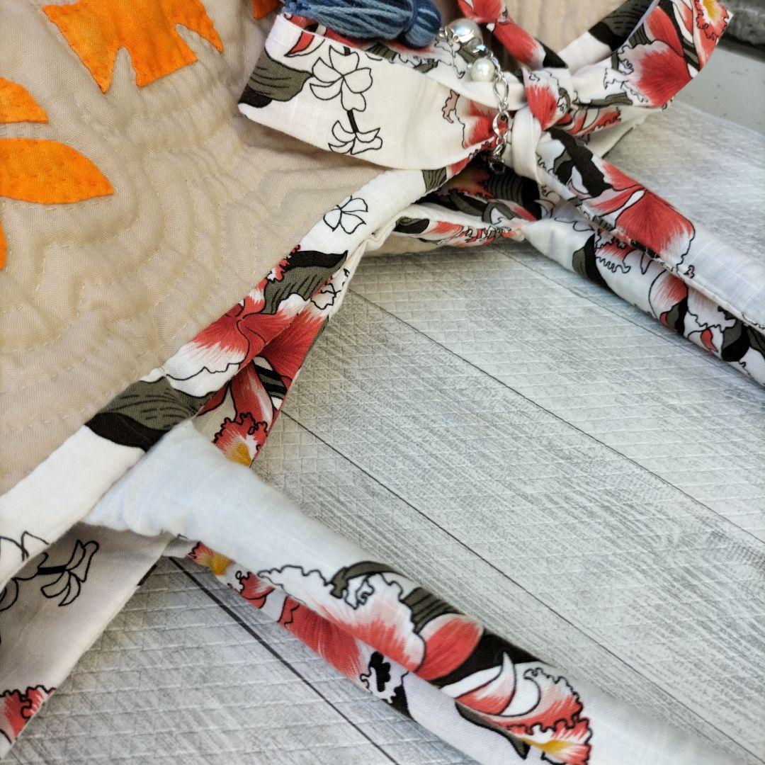 ハワイアンキルト　トートバッグ　ハンドメイド