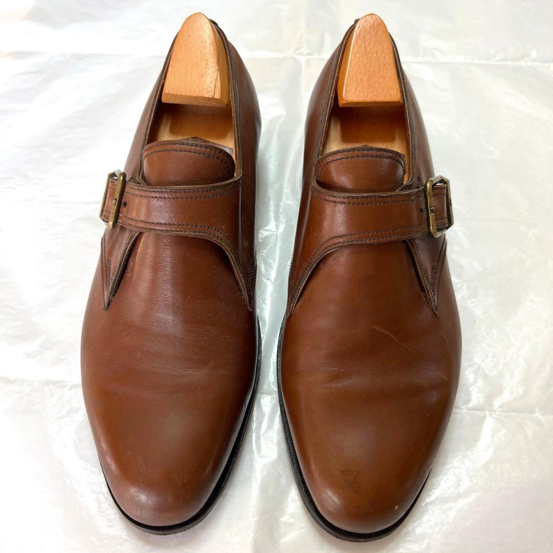 J.M. WESTON モンクストラップ UK6 E 純正シューツリー付