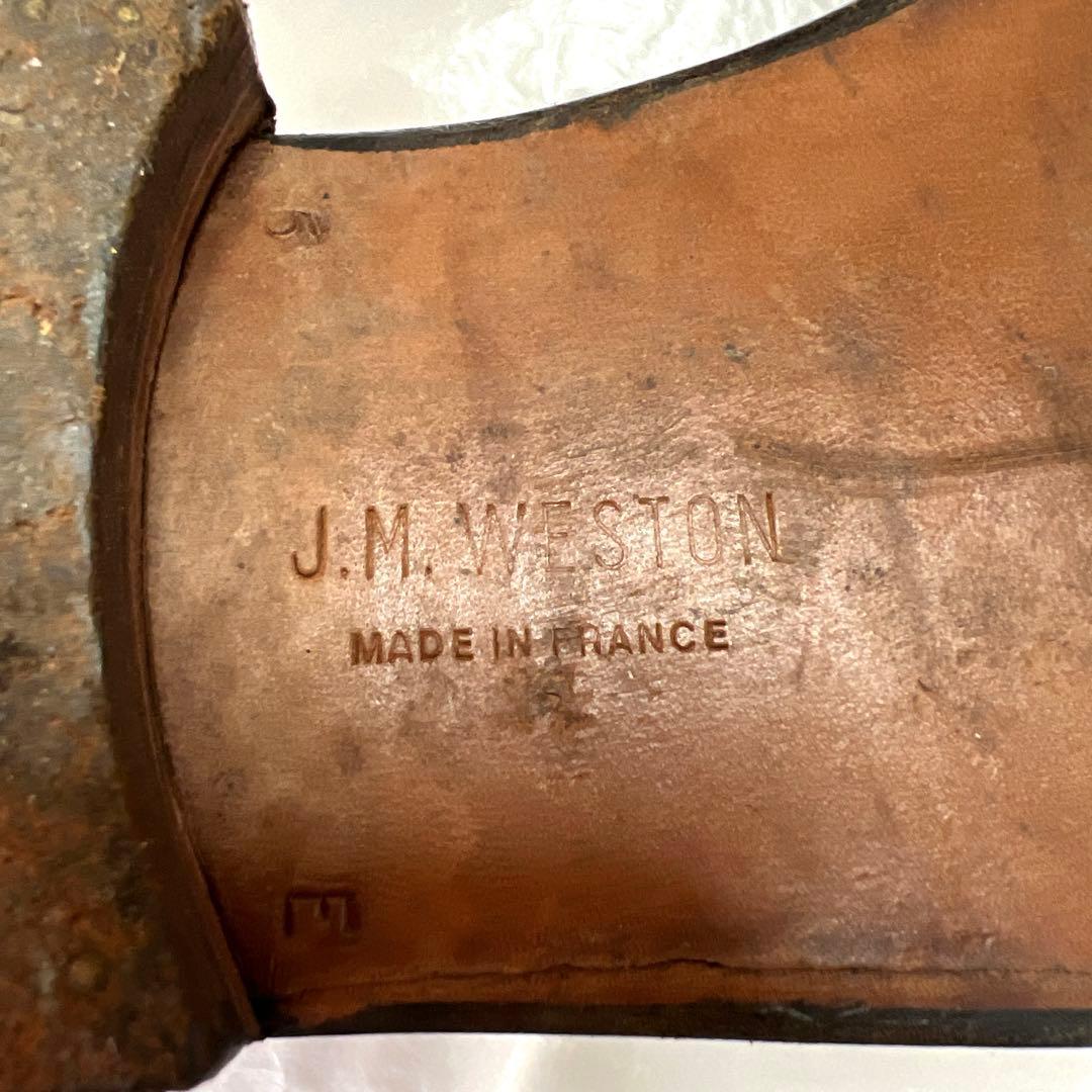J.M. WESTON モンクストラップ UK6 E 純正シューツリー付