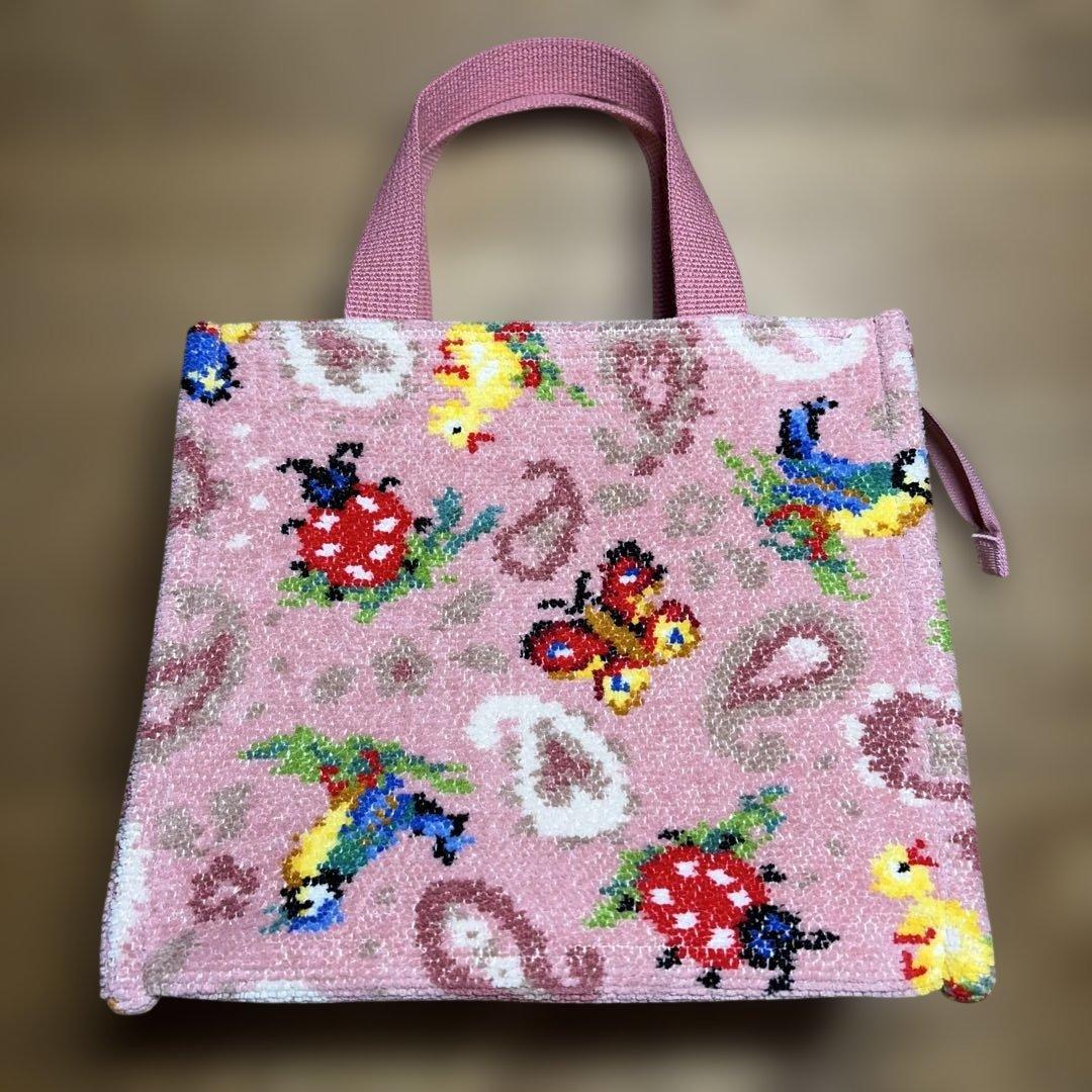 値下げしました　フェイラー　ハイジペイズリー　ピンクミニバッグ