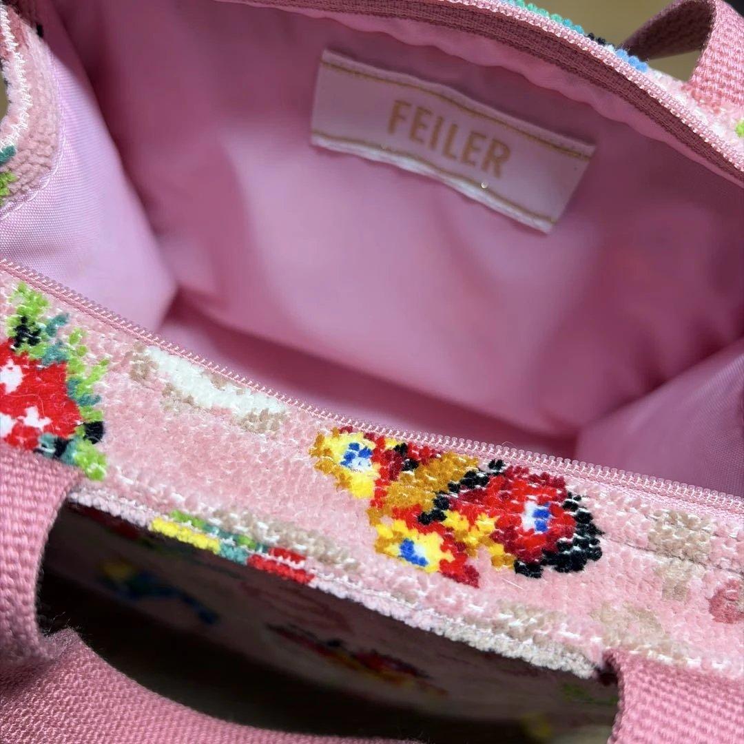 値下げしました　フェイラー　ハイジペイズリー　ピンクミニバッグ