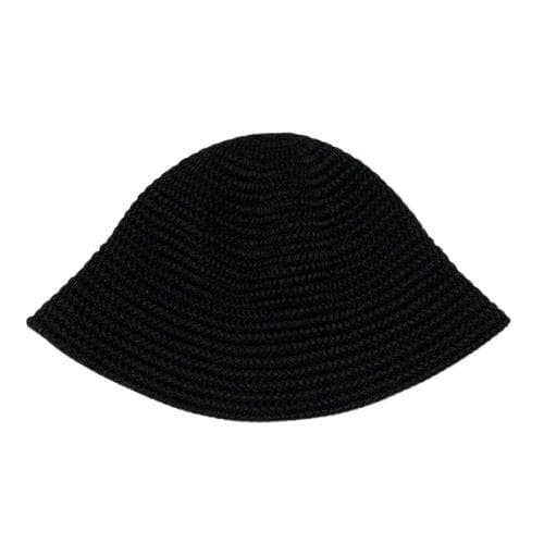 極美品 24ss COOTIE ニット クラッシャーハット ブラックF タグ付属