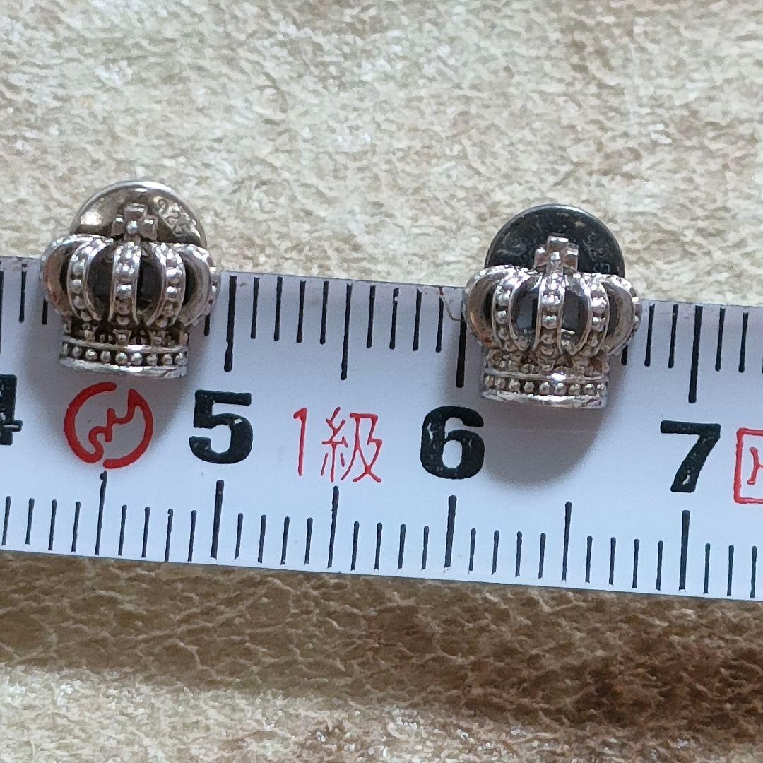 Justin Davis ジャスティンデイビス　シルバー 王冠デザイン ピアス