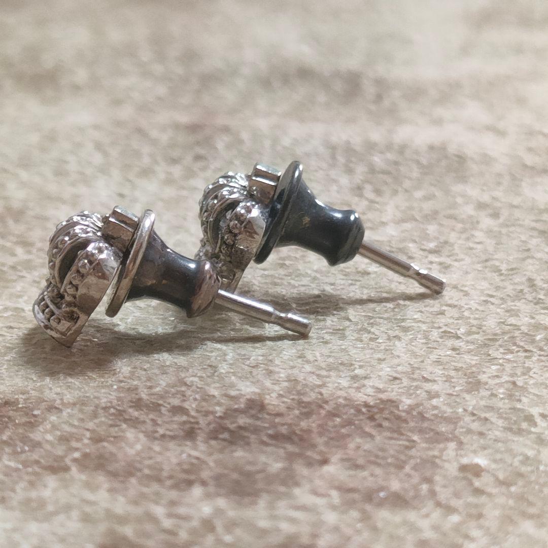 Justin Davis ジャスティンデイビス　シルバー 王冠デザイン ピアス