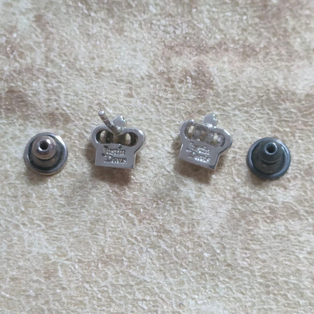 Justin Davis ジャスティンデイビス　シルバー 王冠デザイン ピアス