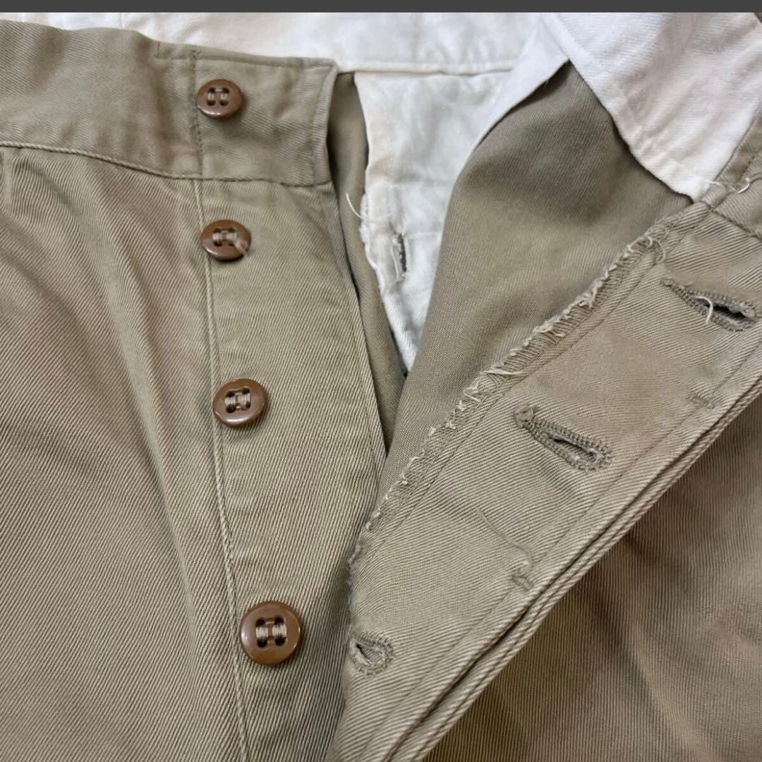 H*a様 50s 美品 グッドサイズ W34 ボタンフライ チノパン