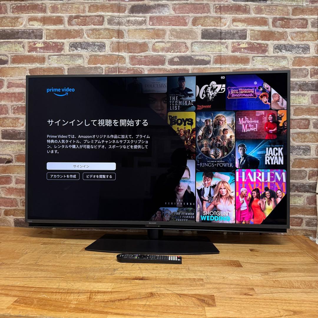 シャープ 50V型 4K液晶テレビ AQUOS 4T-C50EN2 動画アプリ○