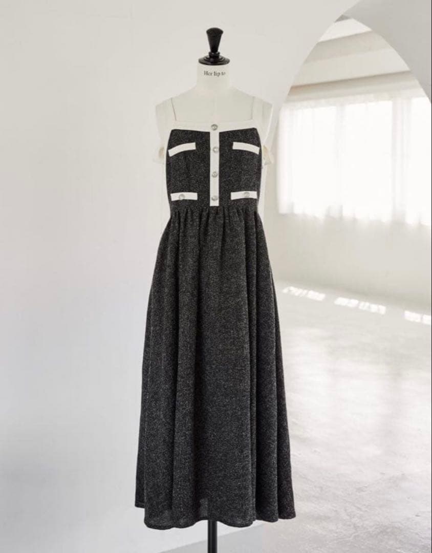 ワンピース herlipto Verona Tweed Long Dress