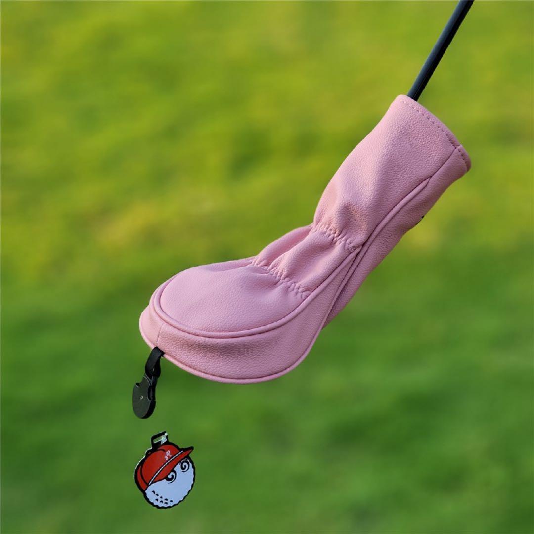 【大人気値下げ4点セット】MalbonGolfマルボンゴルフクラブカバーピンク色