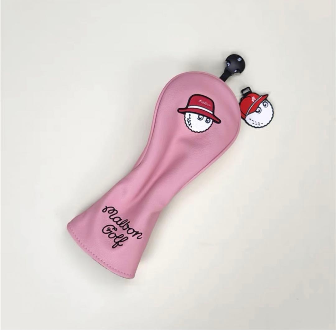 【大人気値下げ4点セット】MalbonGolfマルボンゴルフクラブカバーピンク色