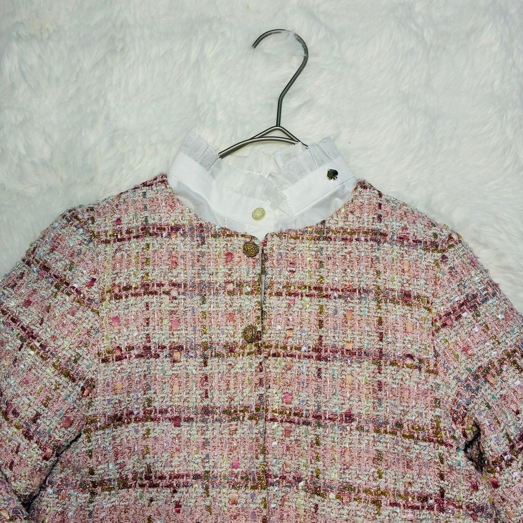 ケイトスペード フォーマル 入学式120 ３点セットアップ 卒園式　ツイード