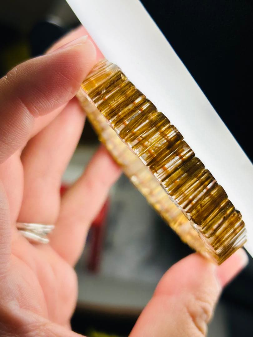 ❁⃘*.゜卒業レベル❁⃘*.゜タイチンルチルバングル 【鑑別書付き】