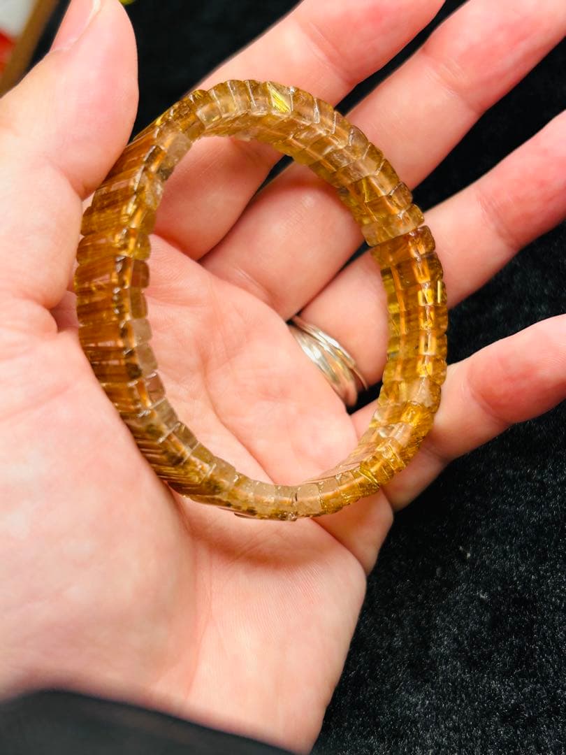 ❁⃘*.゜卒業レベル❁⃘*.゜タイチンルチルバングル 【鑑別書付き】