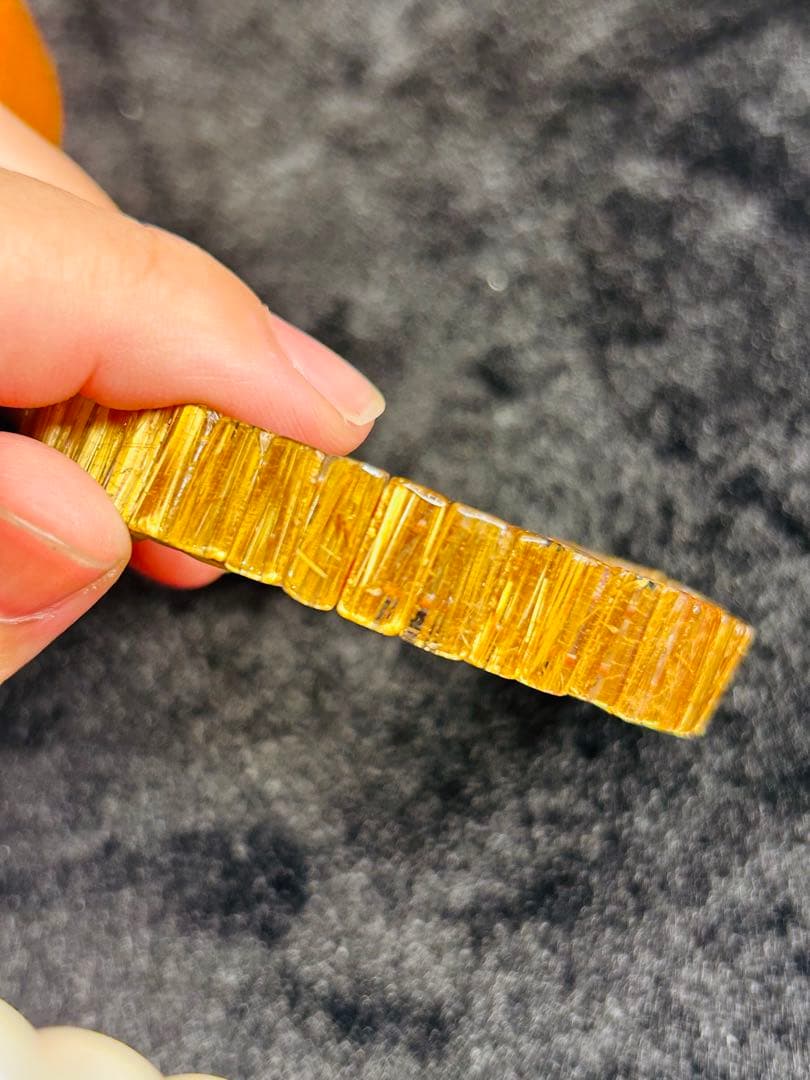 ❁⃘*.゜卒業レベル❁⃘*.゜タイチンルチルバングル 【鑑別書付き】