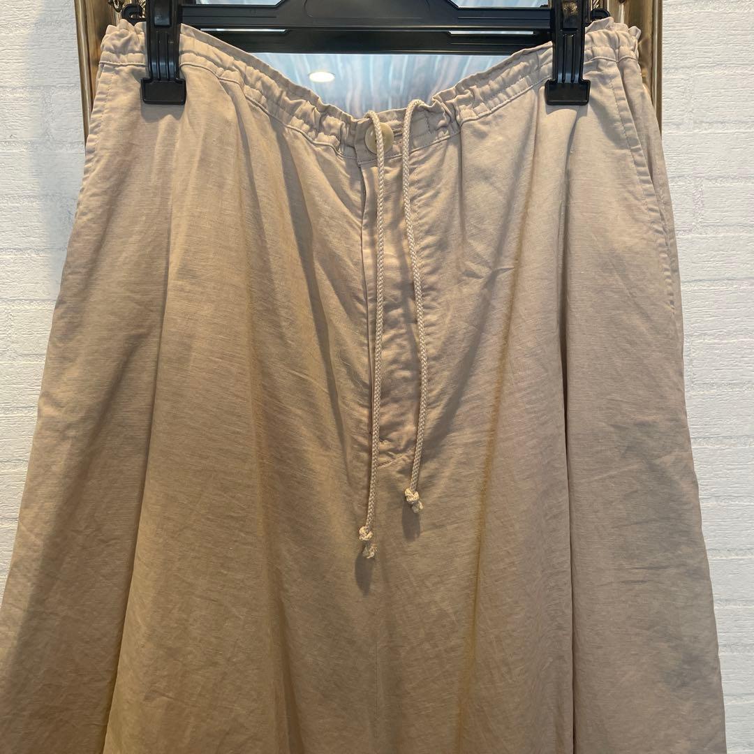 未使用品　Y,s リネン ベージュ スカートパンツ（SALE中）