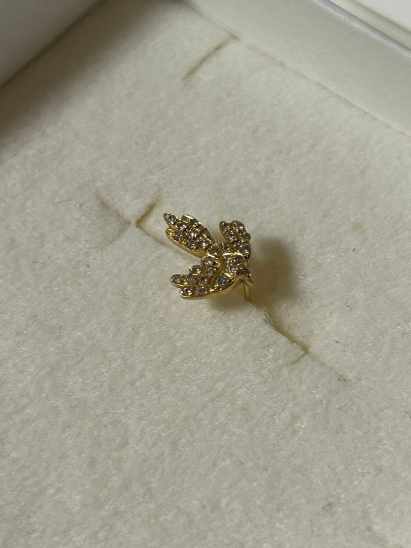 サンメイア SUN MARE バード　ダイヤピアス　ロンハーマン片耳