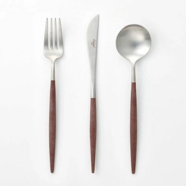 クチポール ゴア ディナー セット シルバー  ブラウン　 2組セット