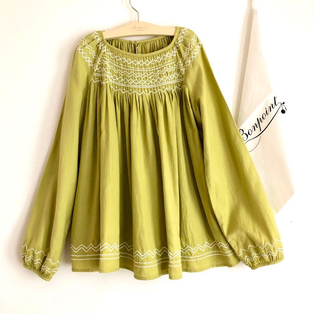 Bonpoint ♡ スモッキングブラウス 14A