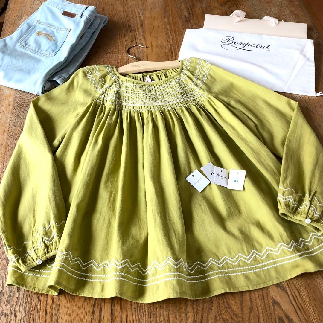 Bonpoint ♡ スモッキングブラウス 14A