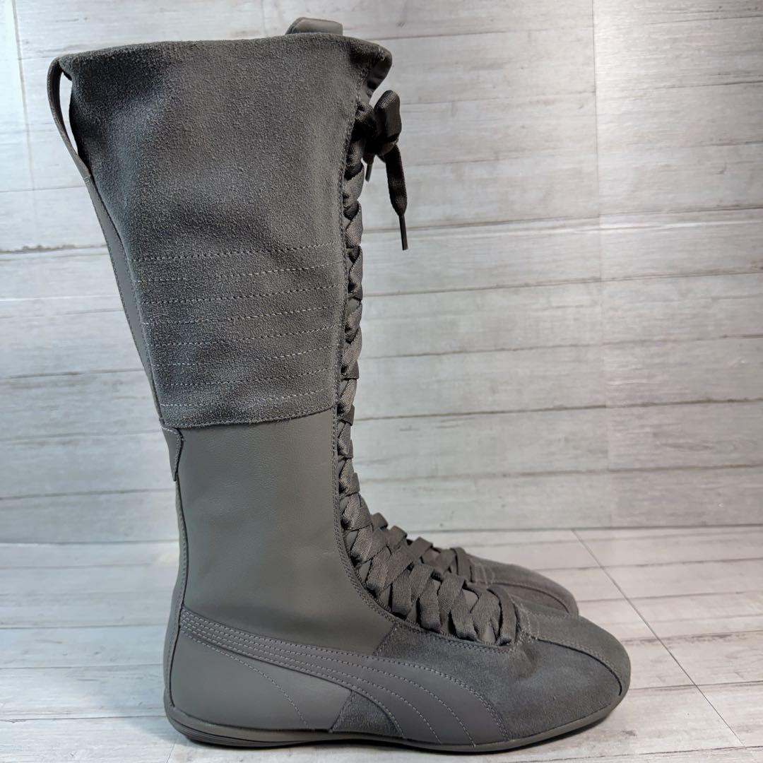 PUMA エスキーヴァベリーハイ レースアップ サイドジップ グレー　25cm