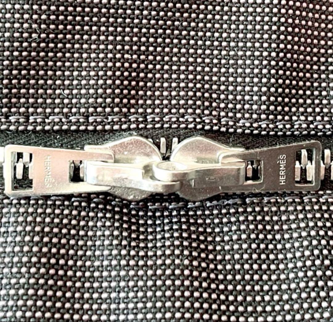 極美品　エルメス　エールラインTGMトートバッグ　特大　グレー　角スレなし