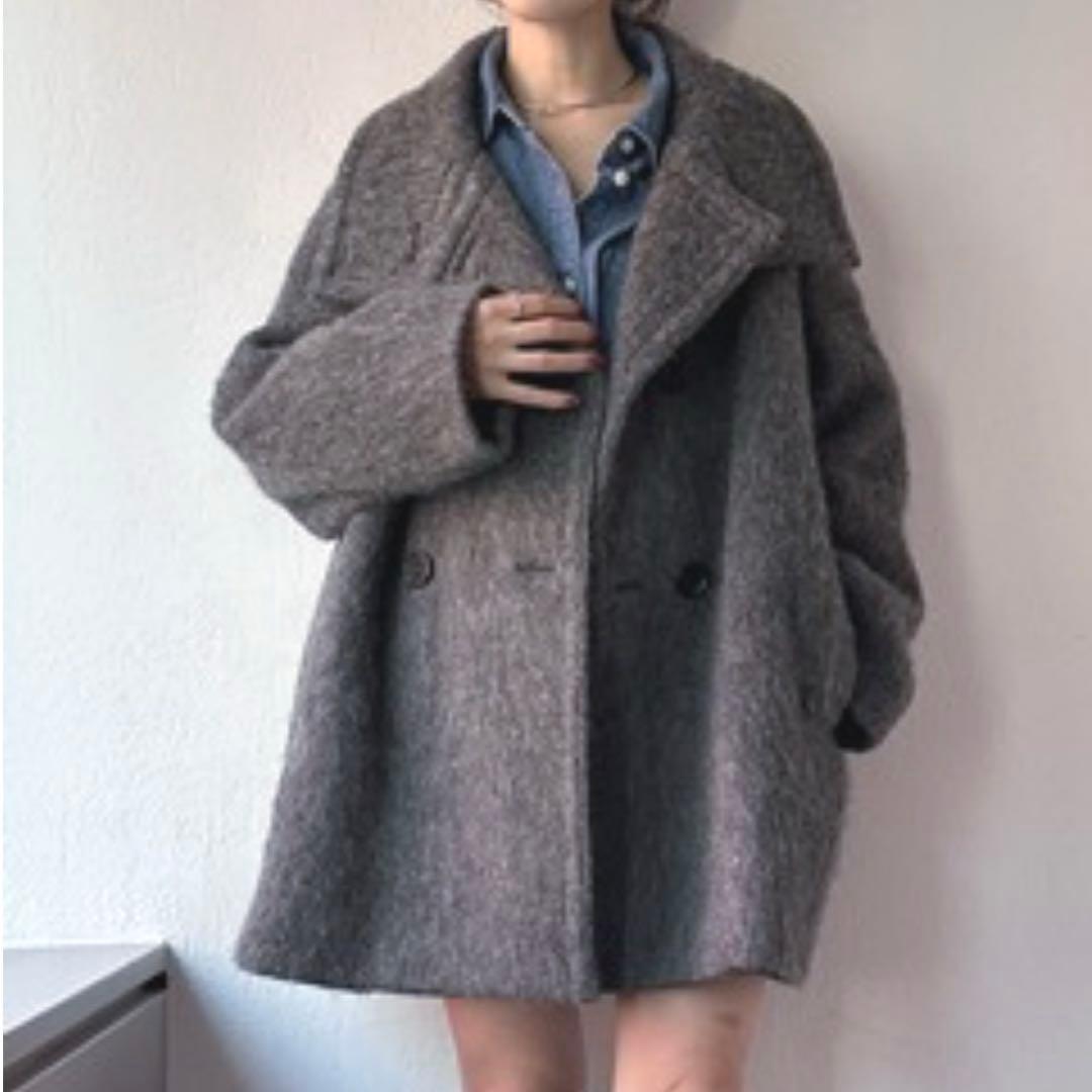 ◆美品◆コラージュガリャルダガランテ シャギーコート チャコールグレー